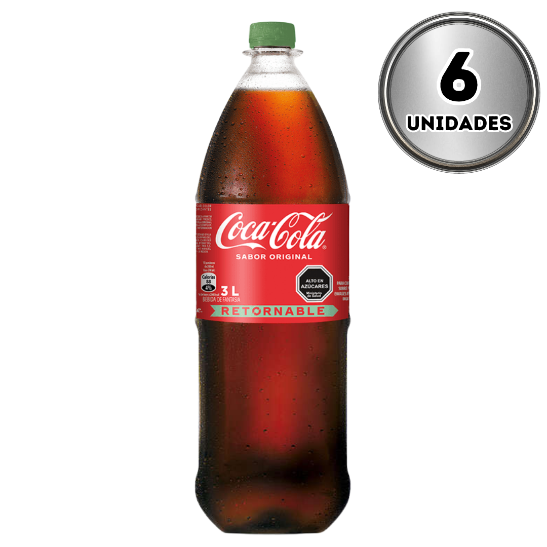 COCA COLA 3 LITROS RETORNABLE