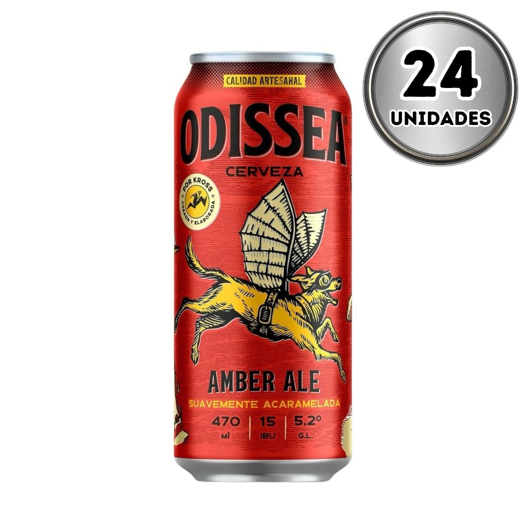 Cerveza odissea amber ale 470 ml