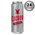 Cerveza Escudo silver latón