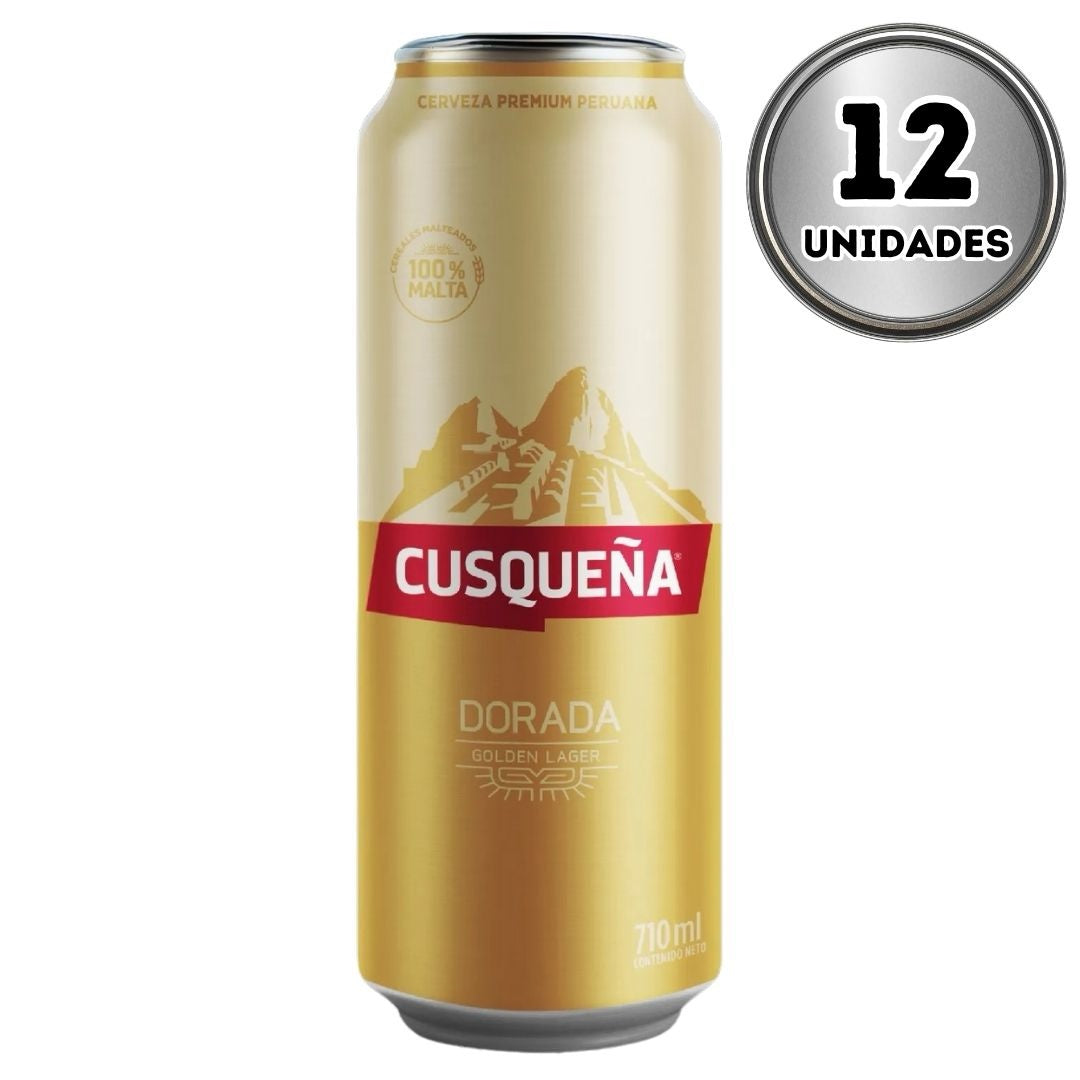 Cerveza cusqueña dorada latón