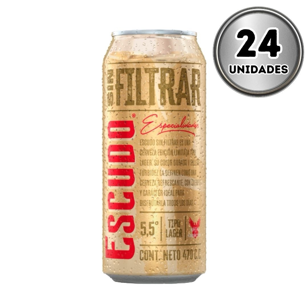 Cerveza escudo sin filtrar 470 cc