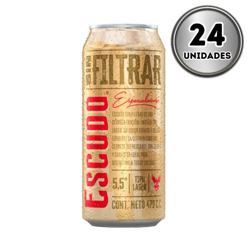 Cerveza escudo sin filtrar 470 cc