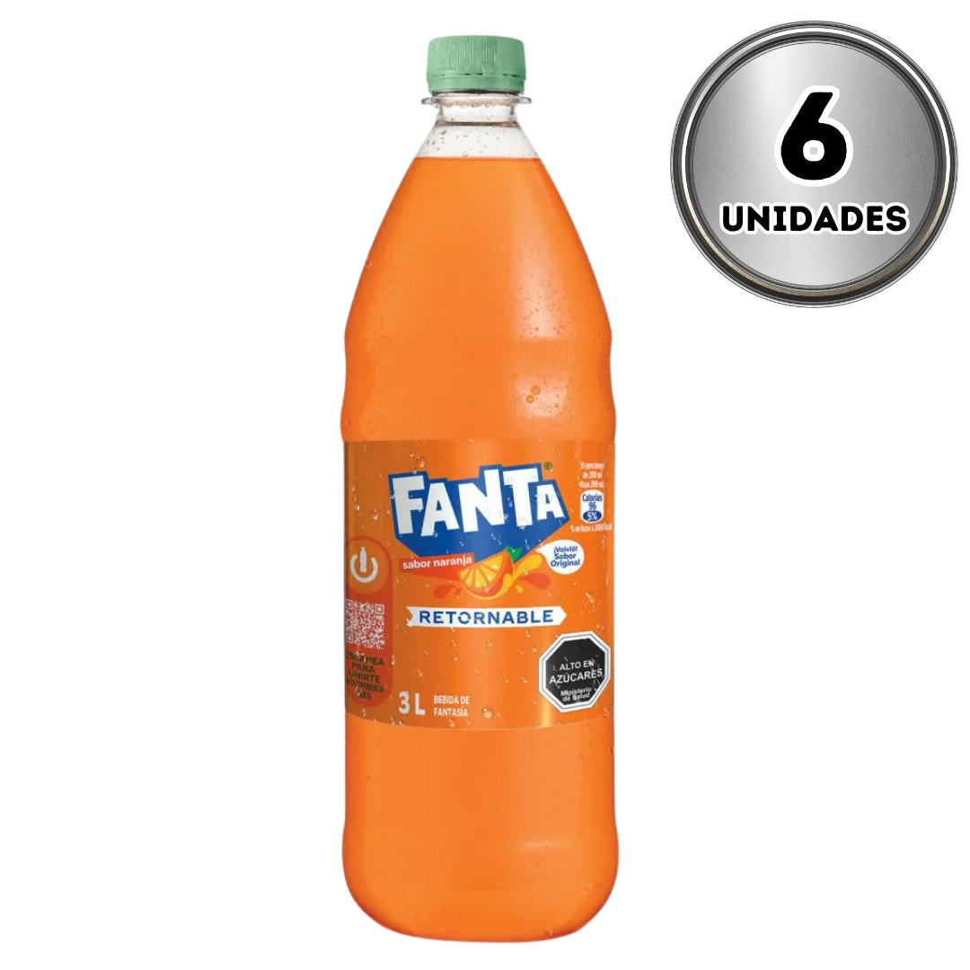 Fanta 3 litros retornable