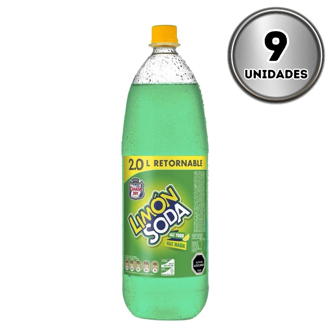 Limón soda 2 litros retornable