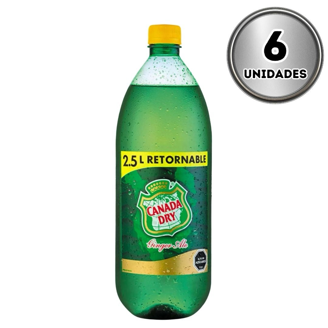 Canada Dry 2.5 litros retornable