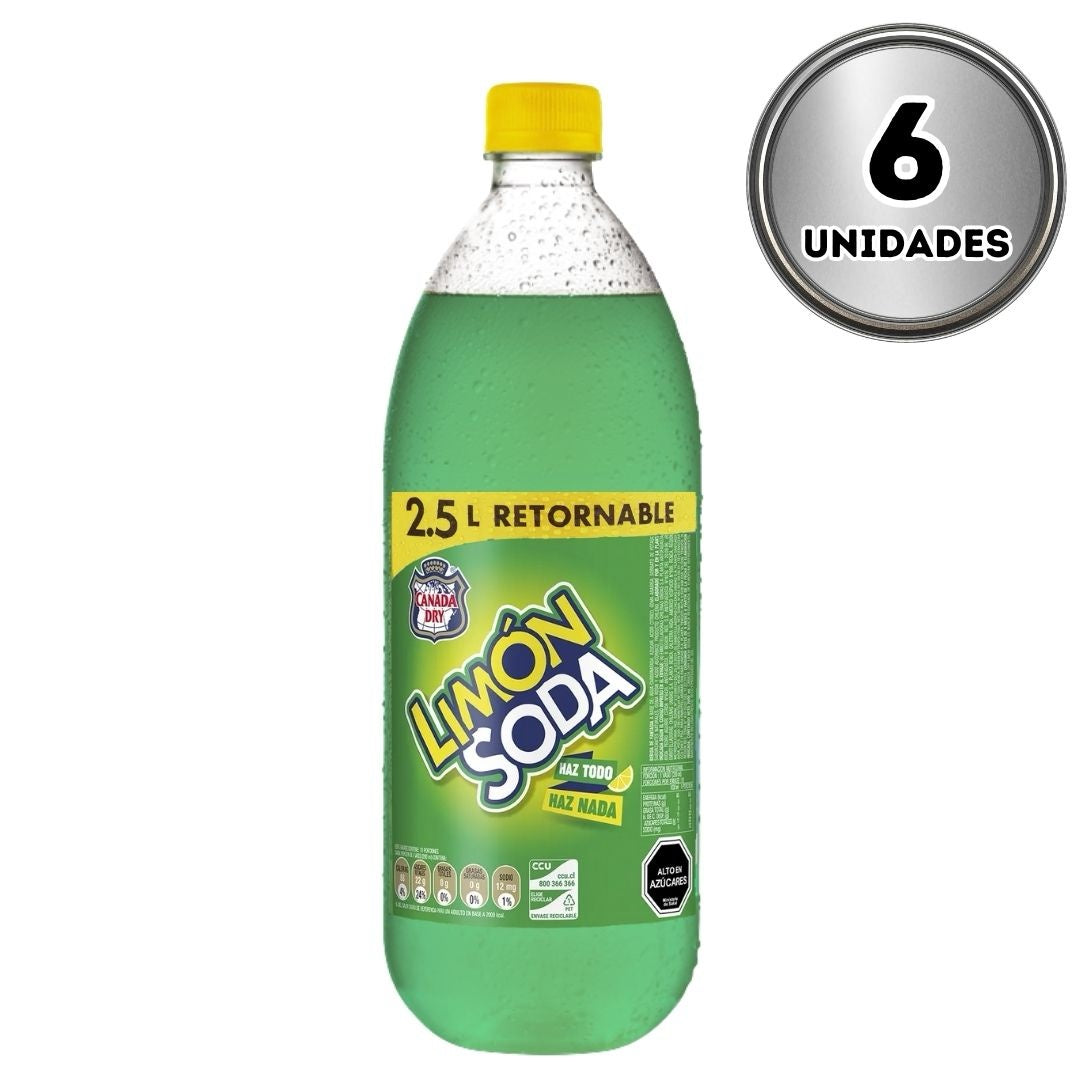 Limon soda 2.5 litros retornable