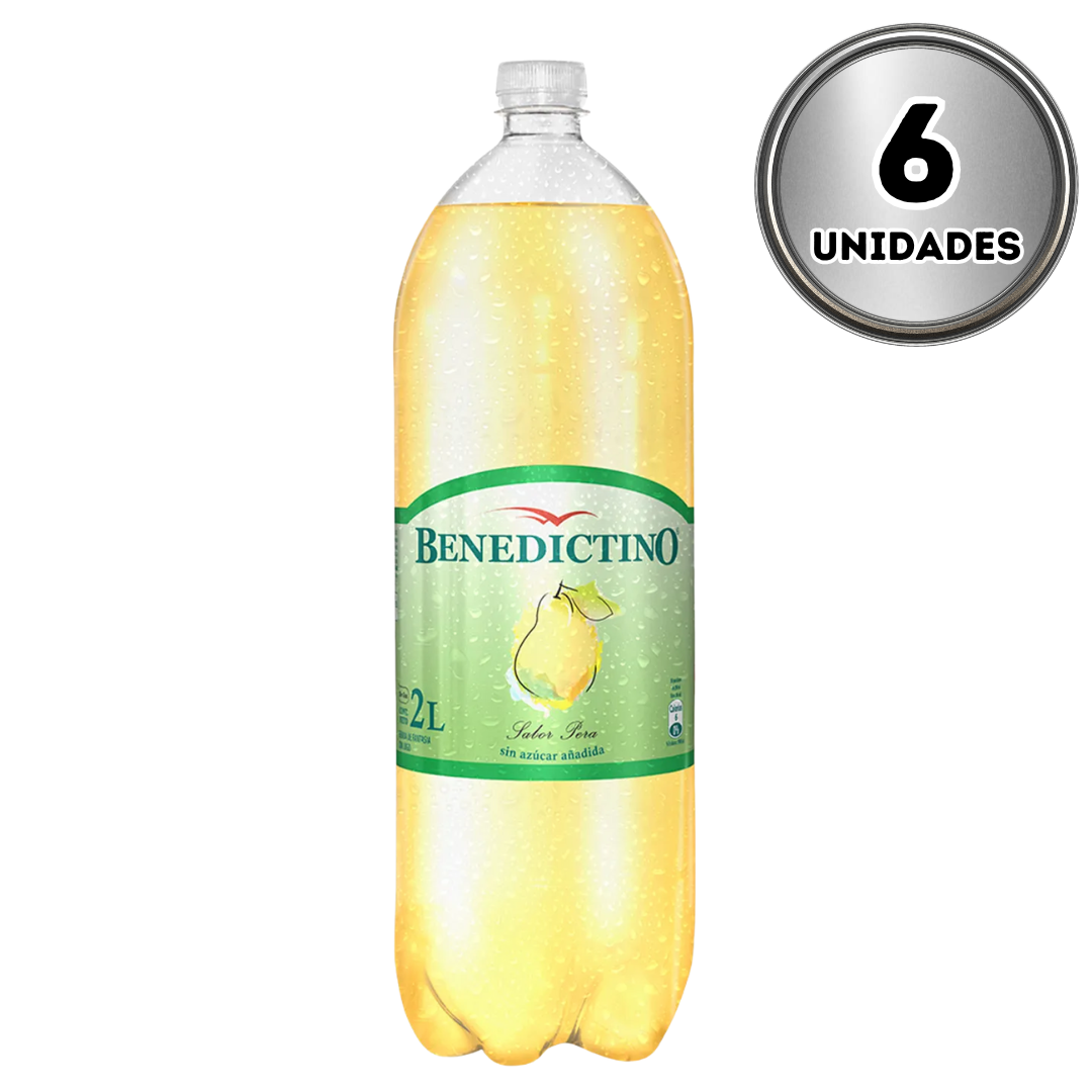 Agua benedictino pera 2 litros