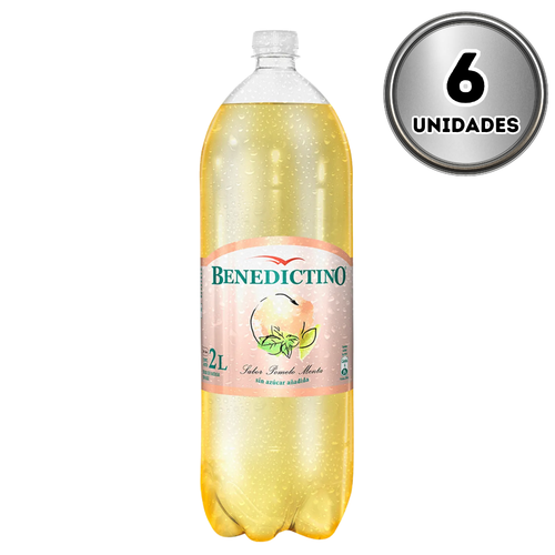 Agua benedictino pomelo menta 2 litros