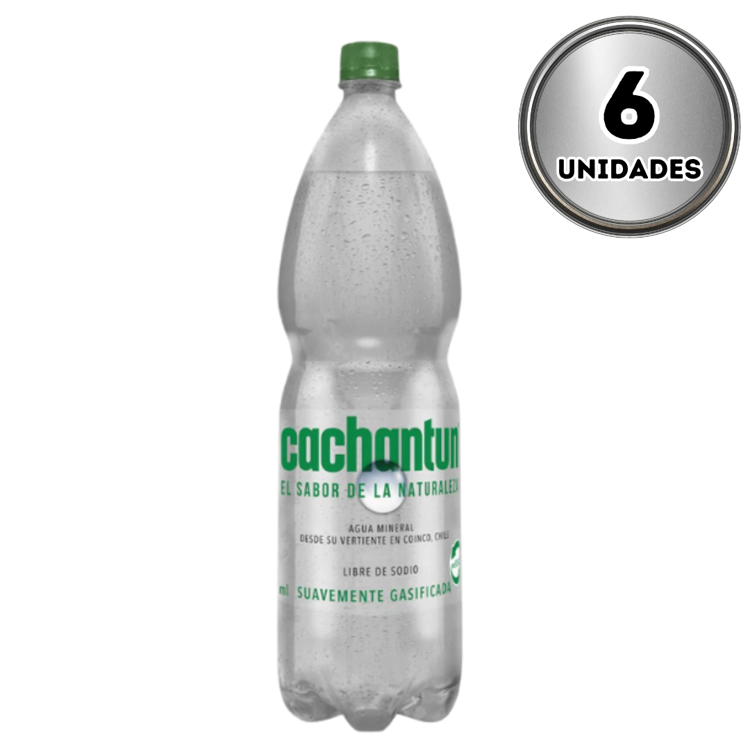 Agua cachantun semi gas 1.6 litros