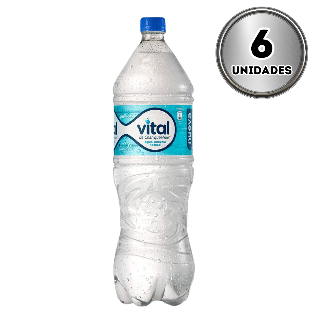 Agua vital con gas 1.6 litros