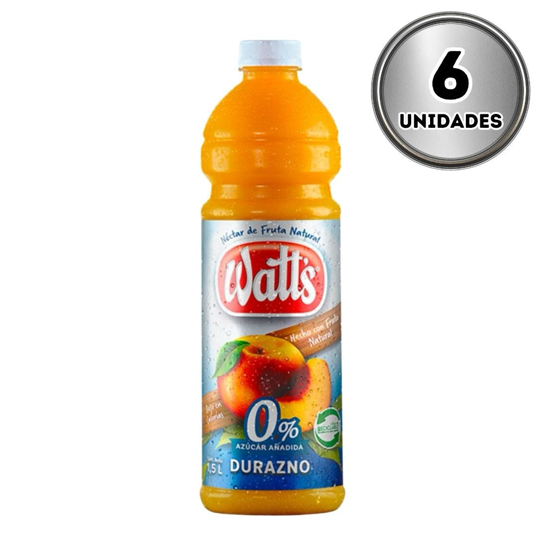 Jugo watt’s durazno cero 1.5 litros