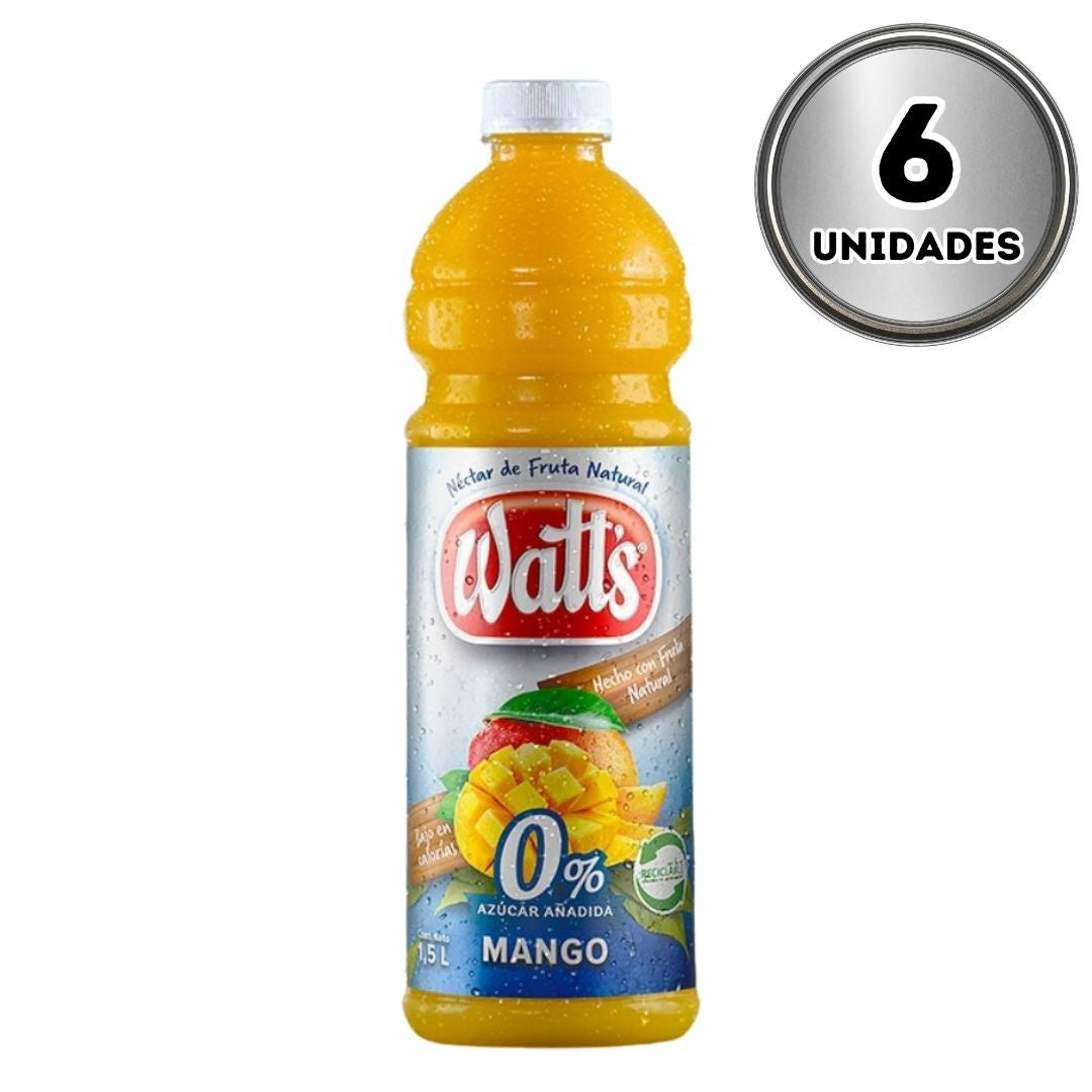 Jugo watt’s mango cero 1.5 litros
