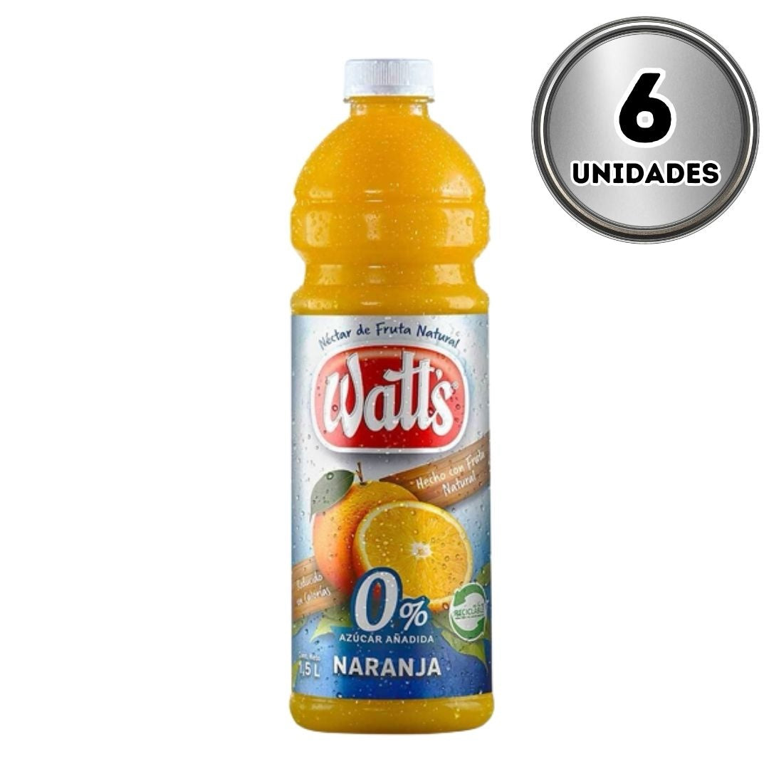 Jugo watt’s naranja cero 1.5 litros