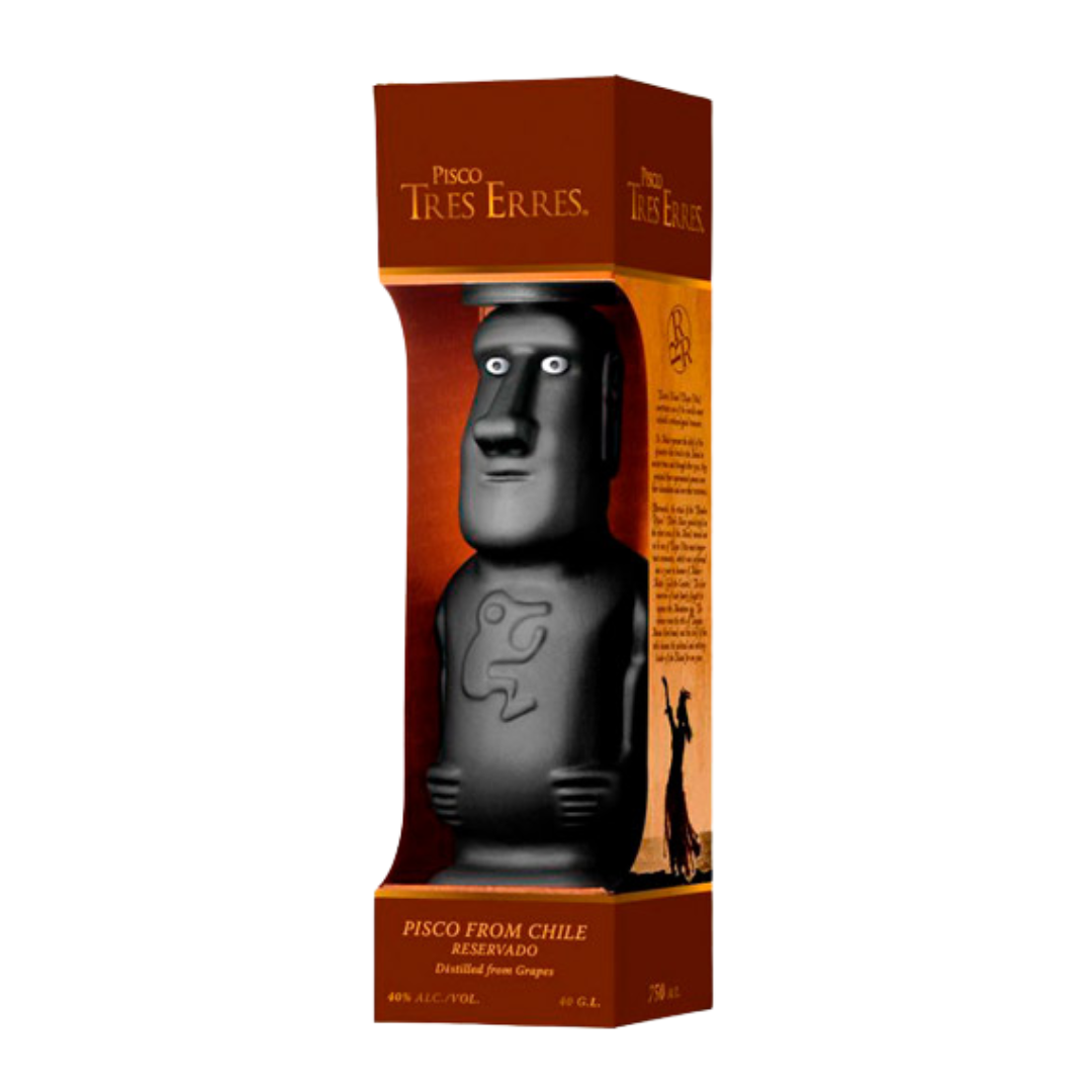 Pisco tres erres moai 40° 750 ml