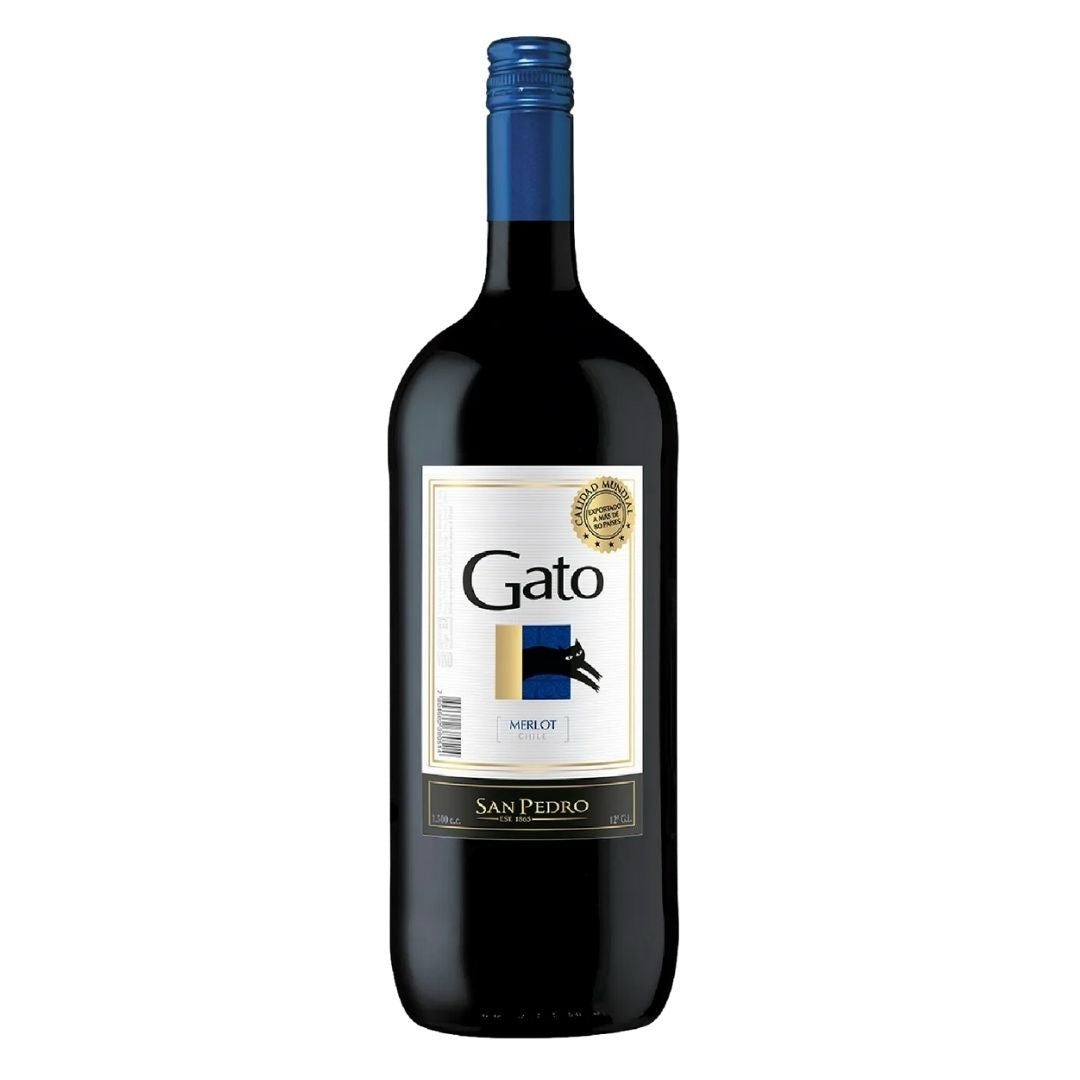 Vino gato Merlot botellón 1,5 litros