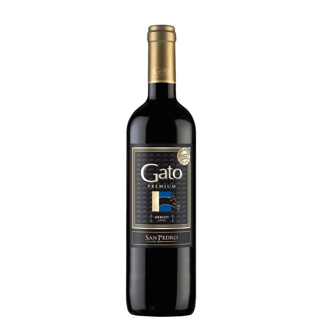 Vino gato premium Merlot 750 ml