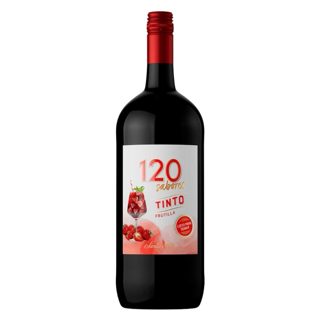 Vino 120 sabores tinto frutilla