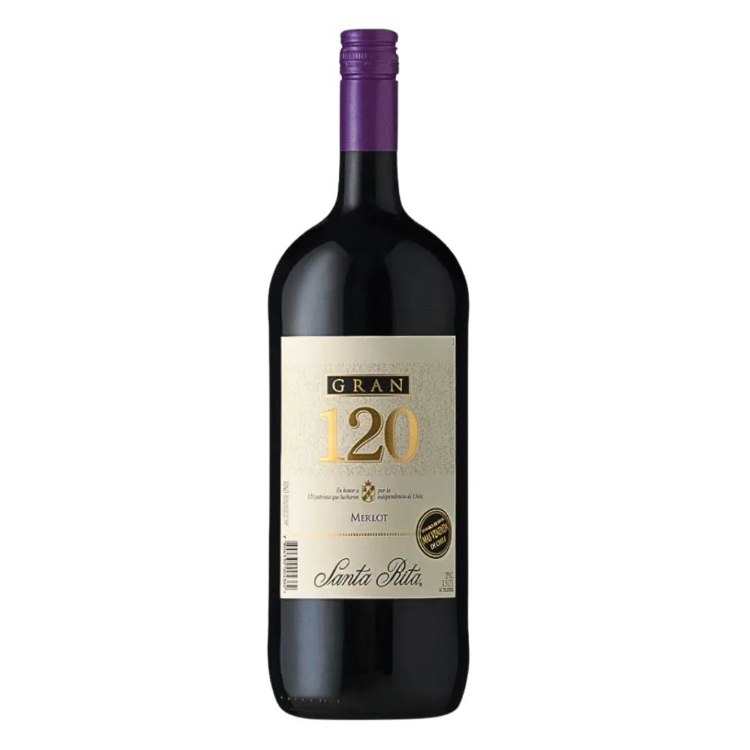 Vino 120 Merlot botellon 1,5 litros