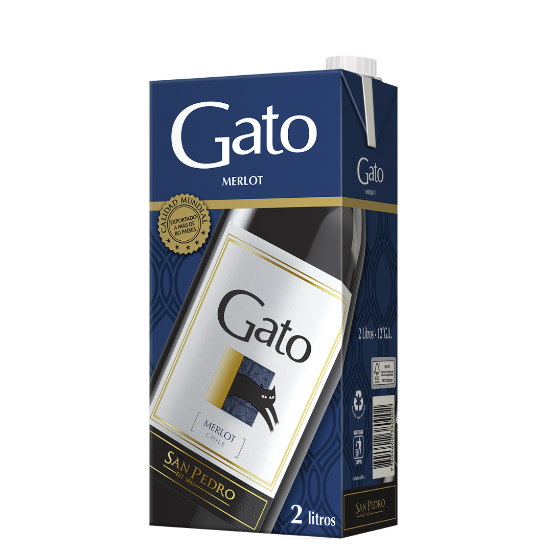 Vino Gato Merlot 2 litros