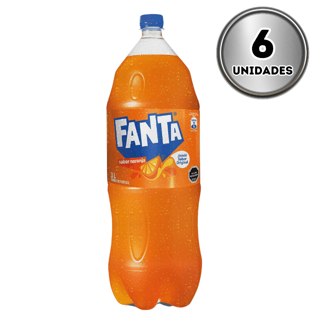 Fanta 3 litros desechable