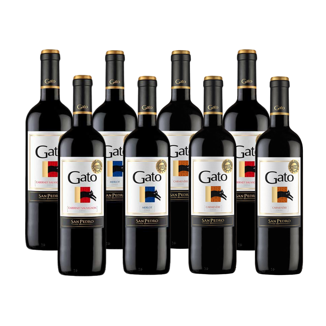 Promo 6: 8 Vinos Gato 750 ml