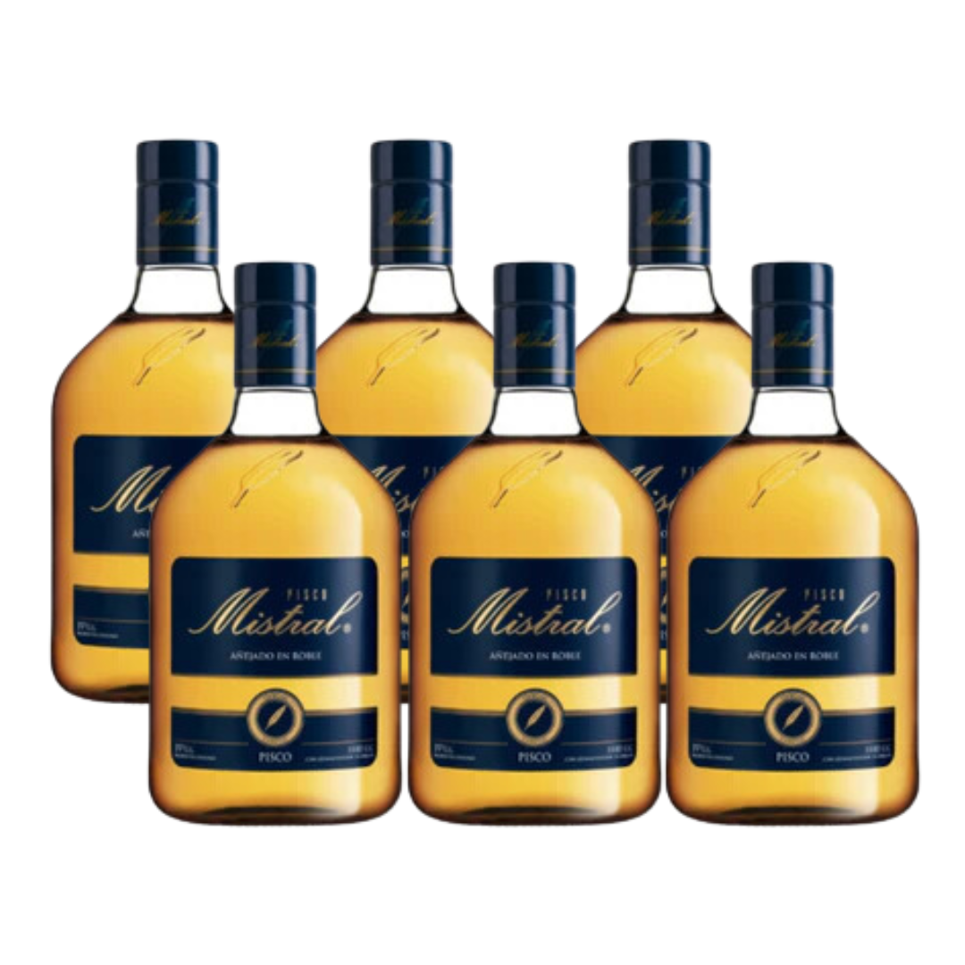 Promo 3: 6 Piscos Mistral 1 litro